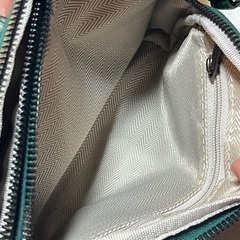 creema ハンドメイドショルダーバッグ　本革　グリーンの画像