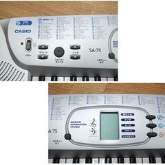 37鍵盤 CASIO ミニキーボード SA-75 電子キーボード 最大同時発音4 ミニ コンパクト カシオ 札幌市 清田区 平岡の画像