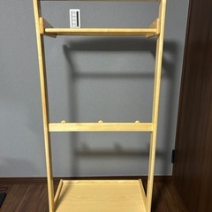 木製 ラック キャスター付きの画像