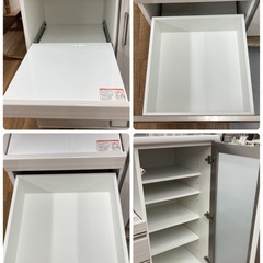S716 ⭐ NITORI ニトリ キッチンカウンター ポスティア90 幅90.5ccm USEDの画像