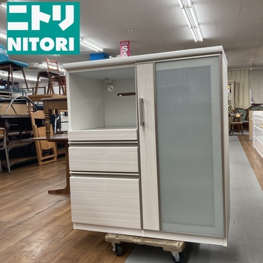 S716 ⭐ NITORI ニトリ キッチンカウンター ポスティア90 幅90.5ccm USED