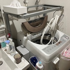 【日立 乾燥機スタンド】のびのびスタンド DES-N75／メタリックシルバー／状態良好の画像