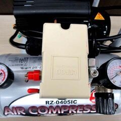 RETZLINK オイルレス ミニエアコンプレッサ 5L RZ-0405IC AC100V電源 屋内用 中古 動作確認済み エアーコンプレッサー 苫小牧西店の画像