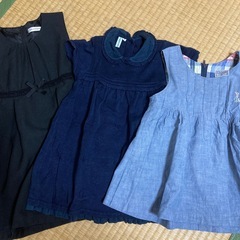 女の子服　11着　プチバトー　アニエスベー　ほか　86サイズから100サイズ　の画像