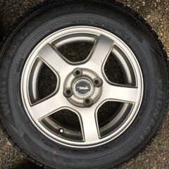 175/70R14　冬用アルミホイール　スタッドレスタイヤ　4本セット　旧型アクア　スペード　ポルテ等にどうぞ。の画像