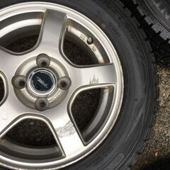 175/70R14　冬用アルミホイール　スタッドレスタイヤ　4本セット　旧型アクア　スペード　ポルテ等にどうぞ。の画像