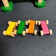 【10月末まで】森のうんどう会 マルチカラー 木製　スロープトイの画像
