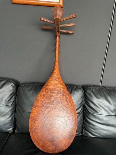 古い琵琶　古道具　和楽器　五弦 筑前琵琶 (五弦五柱) | 骨董品買取・和楽器買取 五宝堂