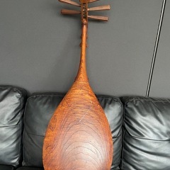 極上品　玉杢　五弦　筑前琵琶 時代物　和楽器の画像