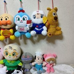アンパンマン＆キャクターぬいぐるみ14個セットの画像