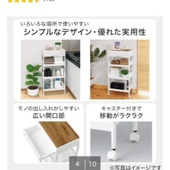 【ニトリ】キッチンワゴンの画像