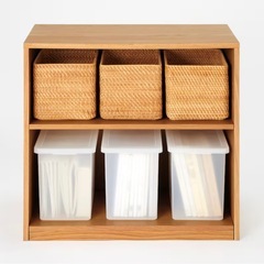 無印良品　木製シェルフ　棚の画像