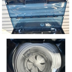 Haier 全自動電気洗濯機 ブラック 2022年製の画像