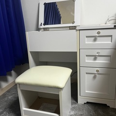 ホワイト化粧台の画像