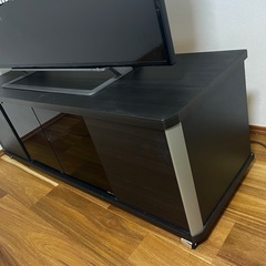 【美品！】黒木目テレビ台の画像
