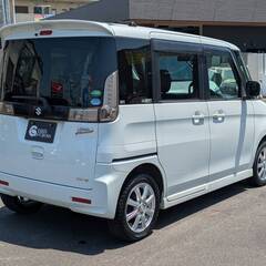 スズキ　スペーシアカスタムターボ　レーダーブレーキサーポート　H25年式　自社ローン＆自社リース　債務整理中の方、自己破産手続きされた方でも申込ＯＫ！の画像