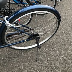 【ジャングルジャングル石川金沢店】 自転車 ダークブルー 27インチ 動作確認／クリーニング済みの画像