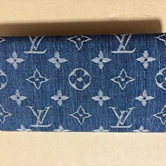 Louis Vuitton  デニムモノグラム　長財布の画像