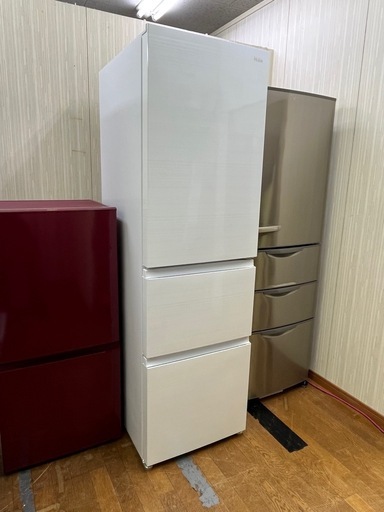 #26 スリムタイプ3ドア!! Haier 2022年  335L JR-CV34A ノンフロン冷凍冷蔵庫