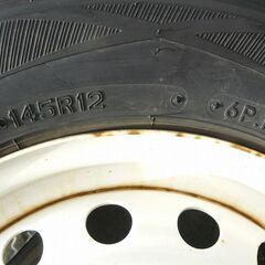 軽トラ ダンロップ スタッドレス タイヤ ２２年製　４本　中古品　の画像