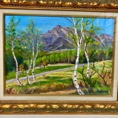 油絵-戸隠山-の画像