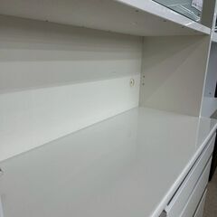 ★リユースのサカイ高崎店★TJ13097 (株)松田家具 食器棚 白 H206.5×D51.5×W118 クリーニング済みの画像