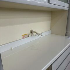 ★リユースのサカイ高崎店★TJ13098 (株)パモウナ 食器棚 白 H195×D50×W120 クリーニング済みの画像