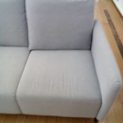 ★ジモティ割あり★ IKEA 2人掛けソファ ANGERSBY アンゲルスビー　ライトグレー H74×D77×W133 クリーニング済み TK6935の画像