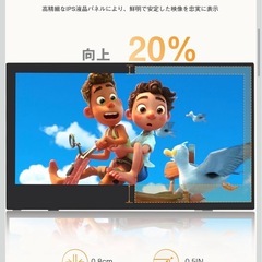 モバイルモニター 15.6インチ モバイルディスプレイ 自立型 収納ケース付きの画像