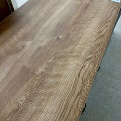 ★リユースのサカイ高崎店★TJ13100  レンジ台 ライトブラウン H96×D36.5×W90 クリーニング済みの画像