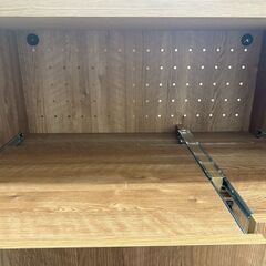 ★リユースのサカイ高崎店★TJ13100  レンジ台 ライトブラウン H96×D36.5×W90 クリーニング済みの画像