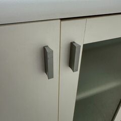 ★リユースのサカイ高崎店★TJ13101  食器棚 白 H89×D42×W89 クリーニング済みの画像