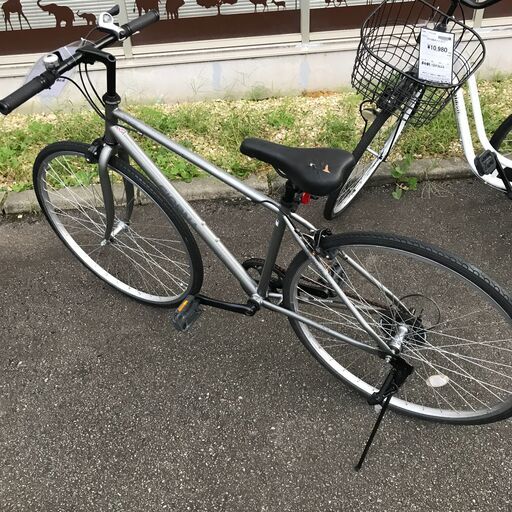 【ジャングルジャングル石川金沢店】 ロードバイク ライトグレー 700C 動作確認／クリーニング済み