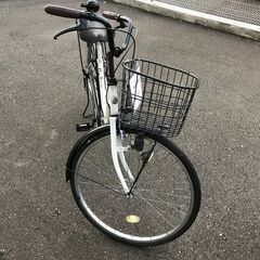 【ジャングルジャングル石川金沢店】 自転車 ホワイト 26インチ 動作確認／クリーニング済みの画像