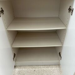 ★リユースのサカイ高崎店★TJ13104  食器棚 白 H181.5×D35.5×W58 クリーニング済みの画像