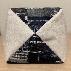 ハンドメイド 広マチのトートバッグの画像