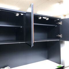 【ジャングルジャングル石津店】土井インテリア　システムキッチンボード　ブラック　おしゃれ　湿気に強いモイス加工　 キッチン収納 堺市 西区 東区 北区 南区 堺区 石津の画像