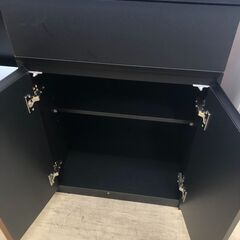 【ジャングルジャングル石津店】土井インテリア　システムキッチンボード　ブラック　おしゃれ　湿気に強いモイス加工　 キッチン収納 堺市 西区 東区 北区 南区 堺区 石津の画像