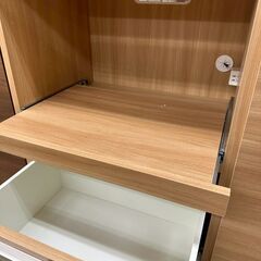 ★リユースのサカイ高崎店★TJ13105  食器棚 ライトブラウン H180.5×D44.5×W90.5 クリーニング済みの画像