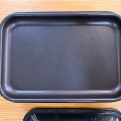 【清掃済】BRUNO　コンパクトホットプレート　ネイビー　セラミックコート鍋　箱付きの画像