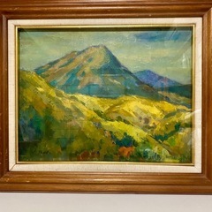 油絵−九重　黒岩岳を望む-の画像
