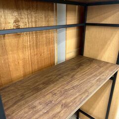 ★リユースのサカイ高崎店★TJ13106  食器棚 茶 H183.2×D39.5×W93.5 クリーニング済みの画像