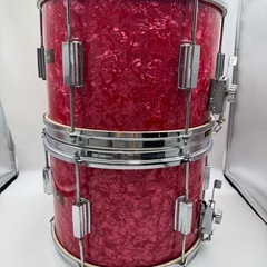 【2個セット】Pearl パール 赤ダイアモンド柄 マーチングドラム drum　12インチ　ドラム 打楽器の画像