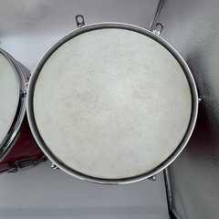 【2個セット】Pearl パール 赤ダイアモンド柄 マーチングドラム drum　12インチ　ドラム 打楽器の画像
