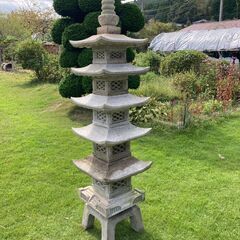 灯篭　五重塔　(要)組み立て　日本庭園　ガーデニング　石の画像