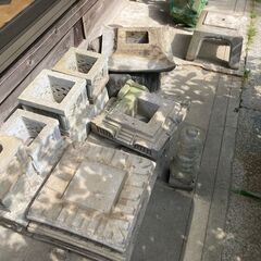 灯篭　五重塔　(要)組み立て　日本庭園　ガーデニング　石の画像