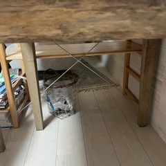  【無料】引越しのため家具お譲りします（ダイニングテーブル＋椅子川崎市宮前区 引き取り限定の画像