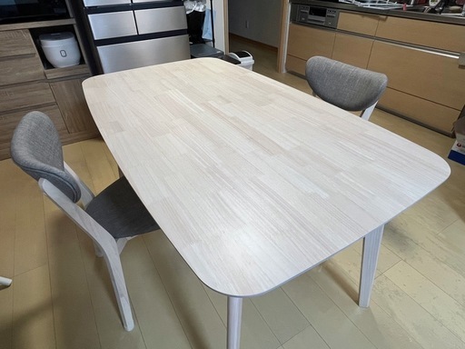 ダイニングテーブルセット 4人掛け（5点） 天然木使用 北欧風  LOWYA ロウヤ