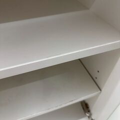 ★リユースのサカイ高崎店★TJ13108  食器棚 白 H89.5×D39.5×W79.5 クリーニング済みの画像