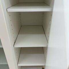 ★リユースのサカイ高崎店★TJ13108  食器棚 白 H89.5×D39.5×W79.5 クリーニング済みの画像